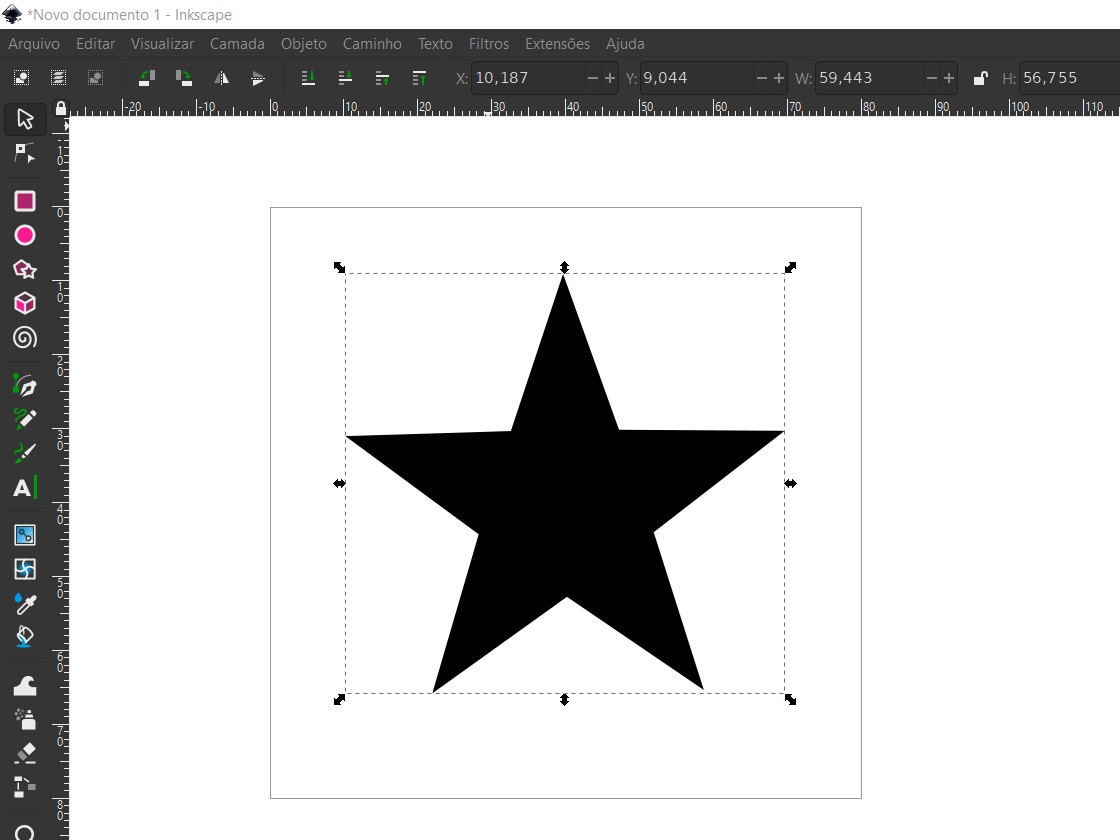 Imagem 3. Criando desenho.