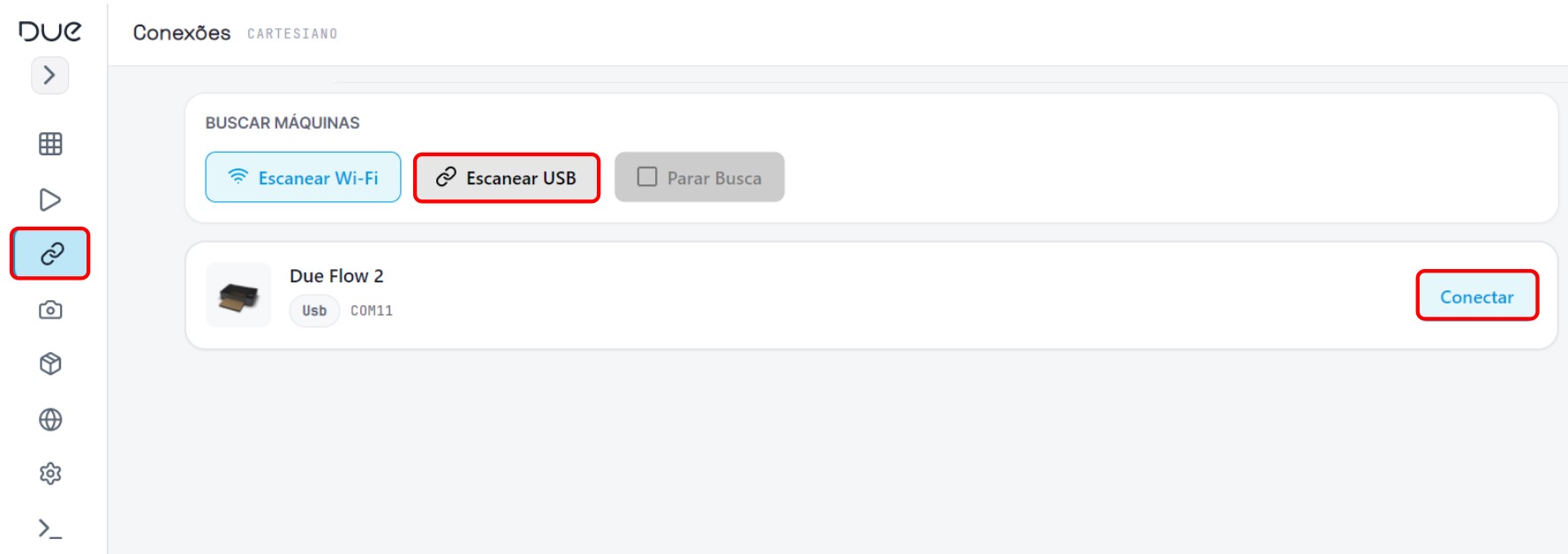 Imagem 2. Escaneando USB.