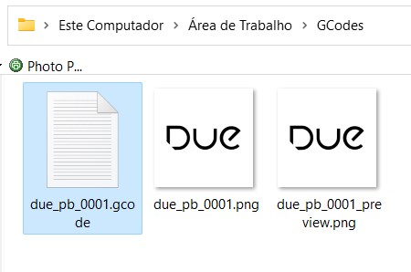 Imagem 5. Selecionando G-Code.