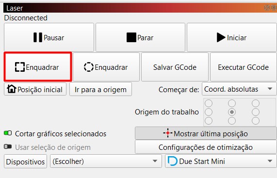Imagem 1. Enquadrar no Lightburn.
