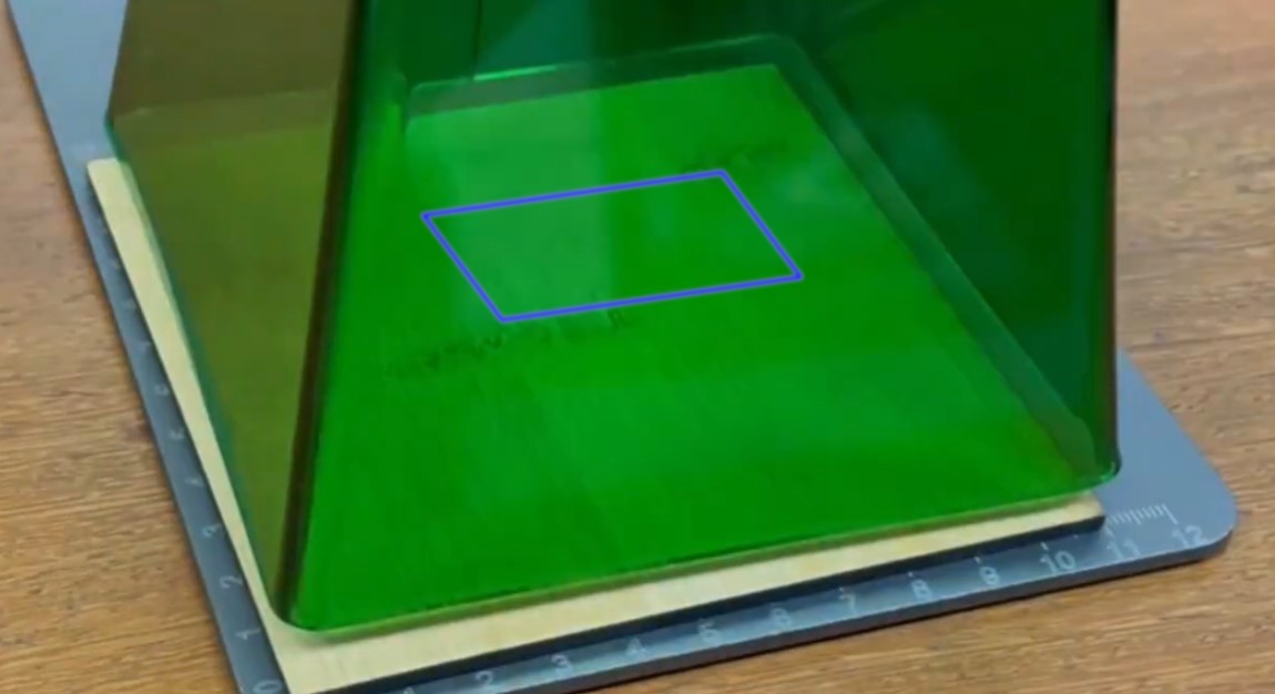 Imagem 14. Frame no material.