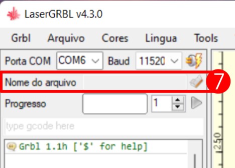 Imagem 4. Importando arquivo.