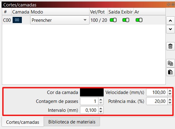 Imagem 4. Preenchendo parâmetros.